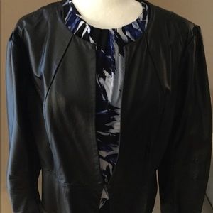 🌺 Elle Faux Black Leather Jacket, Size XL 🌺